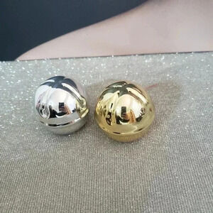 Gold and Silver Jingle Bells Ball Salt and Pepper Shakers